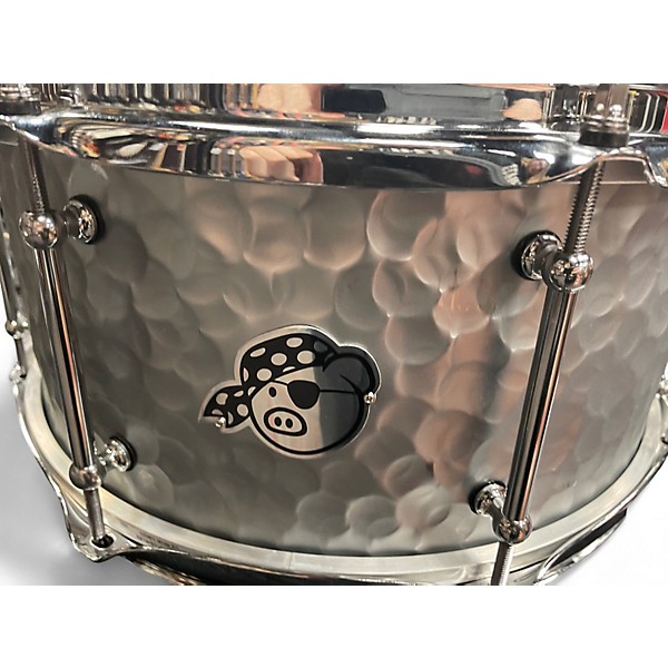 Used Pork Pie 14in DIABLO HAMMERED STEEL Silver Drum