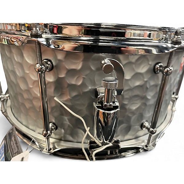 Used Pork Pie 14in DIABLO HAMMERED STEEL Silver Drum