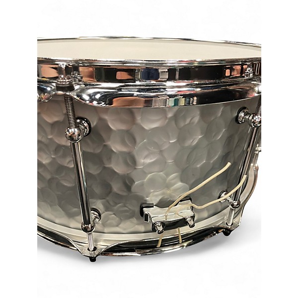 Used Pork Pie 14in DIABLO HAMMERED STEEL Silver Drum