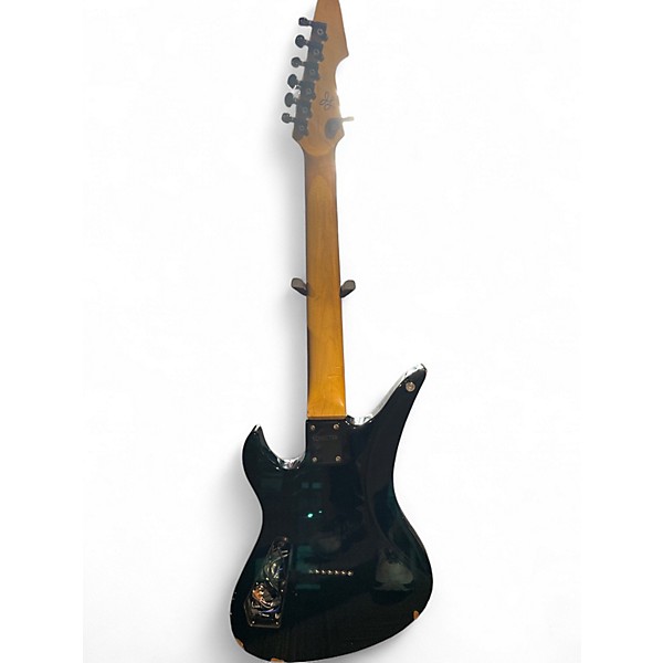 Used Schecter Guitar Research A-7 Diamond Series Black Solid Body Electric Guitar