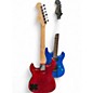 Used Squier Paranormal Strat-O-Sonic Crimson Red Transparent Solid Body Electric Guitar