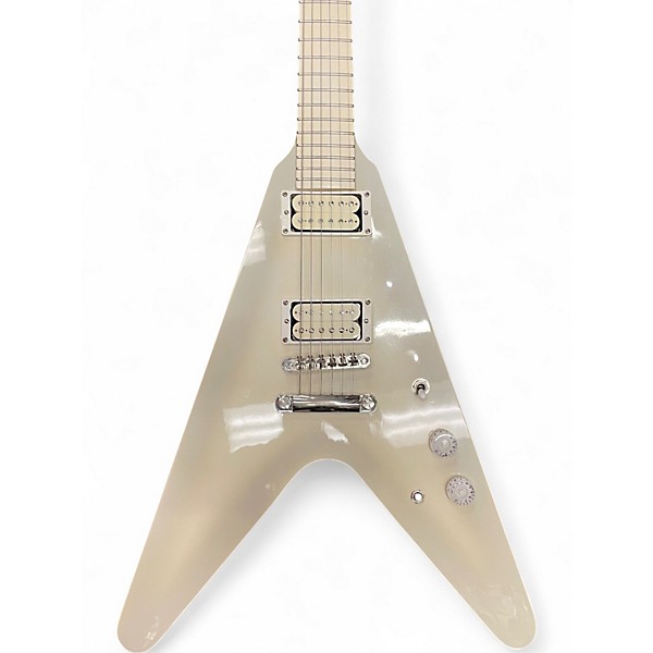 Used Epiphone Brendon Small Snow Falcon Flying V White Solid Body Electric Guitar