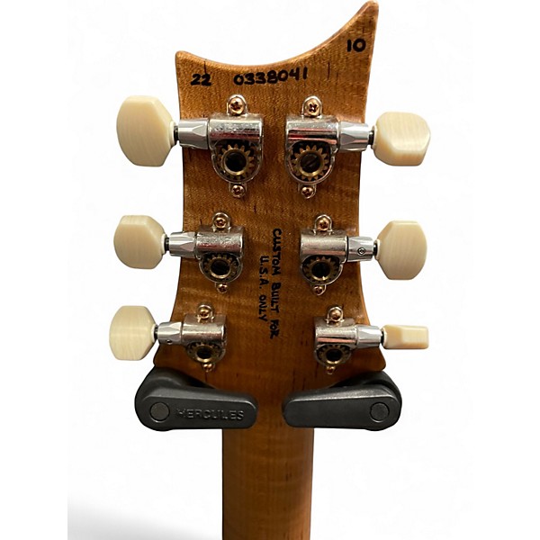 Used 2022 Ernie Ball Music Man LUKE III BFR BALL FAMILY RESERVE WOODY TRANS AMBER BURL Solid Body Electric Guitar