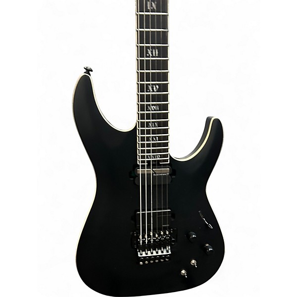 Used Schecter Guitar Research C1 SLS ELITE EVIL TWIN Black Solid Body Electric Guitar
