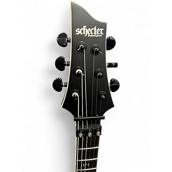 Used Schecter Guitar Research C1 SLS ELITE EVIL TWIN Black Solid Body Electric Guitar