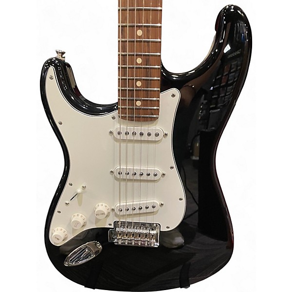 Used Fender Player Stratocaster Left Handed Black Solid Body Electric Guitar