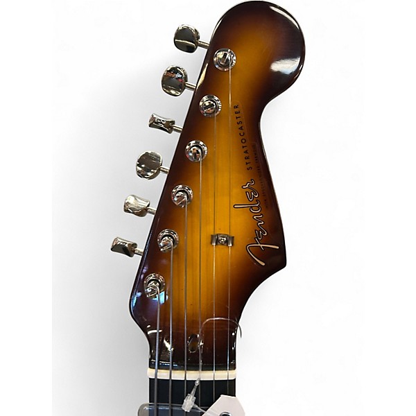 Used 2023 Fender Limited Edition Suona Stratocaster Thinline Violin Burst Hollow Body Electric Guitar