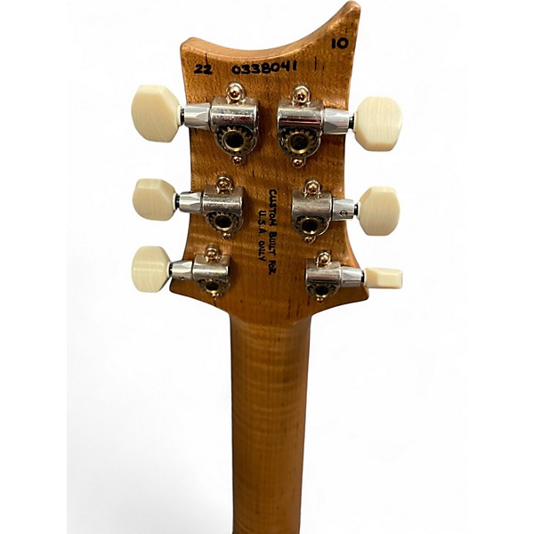 Used 2022 PRS DGT WOOD LIBRARY 10 TOP Trans Blue Solid Body Electric Guitar