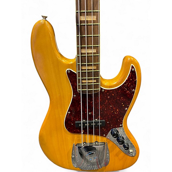 Vintage 1969 Fender Jazz Bass Natural Electric Bass Guitar