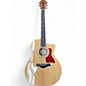 Used Taylor 214ce QM DLX Natural Acoustic Electric Guitar thumbnail