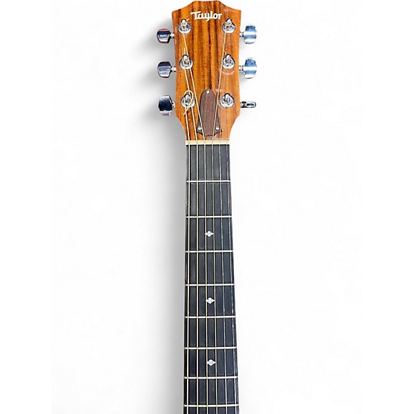 Used Taylor 214ce QM DLX Natural Acoustic Electric Guitar