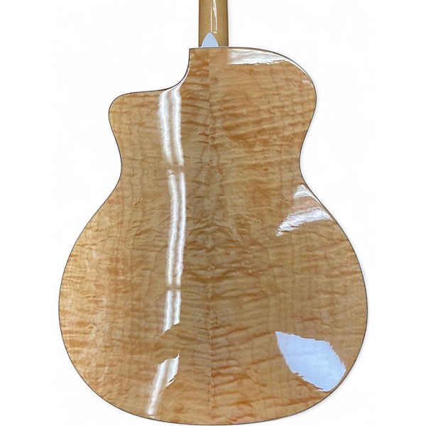 Used Taylor 214ce QM DLX Natural Acoustic Electric Guitar