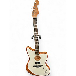 Used Fender Acoustasonic Jazzmaster Alpine White Acoustic Electric Guitar