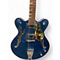 Used Eastwood Classic 12 Blue Hollow Body Electric Guitar