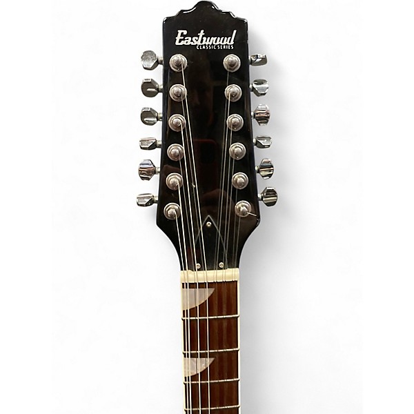 Used Eastwood Classic 12 Blue Hollow Body Electric Guitar
