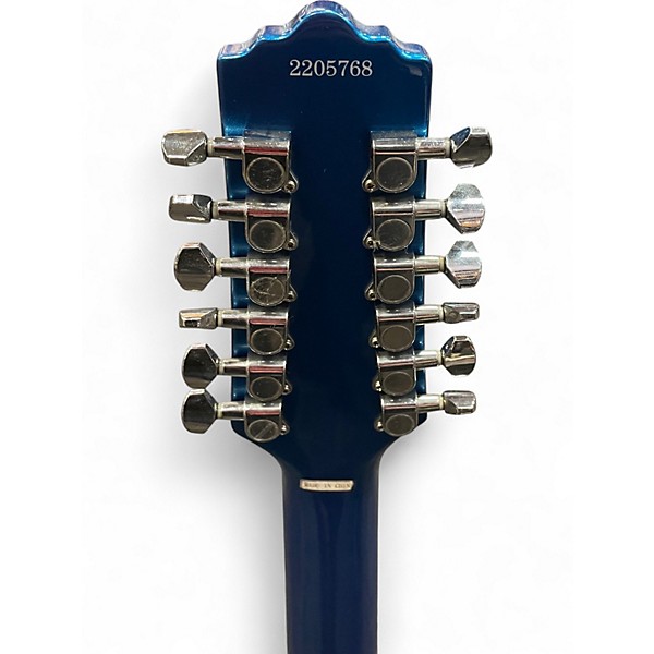 Used Eastwood Classic 12 Blue Hollow Body Electric Guitar