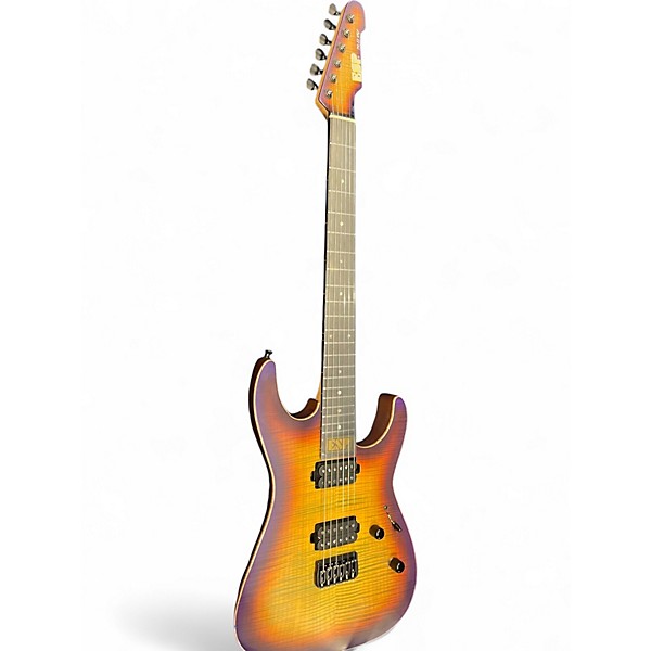 Used ESP USA M-II Lynch Burst Solid Body Electric Guitar