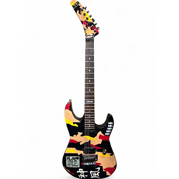 Used ESP LTD GL200K George Lynch Kamikaze Camo Solid Body Electric Guitar
