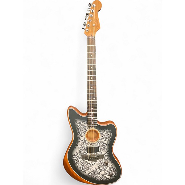 Used Fender ACOUSTASONIC JAZZMASTER PAISLEY Acoustic Electric Guitar