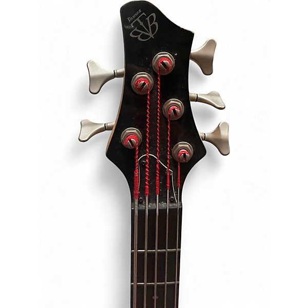 Used Ibanez BTB405e 5 String Trans Black Electric Bass Guitar