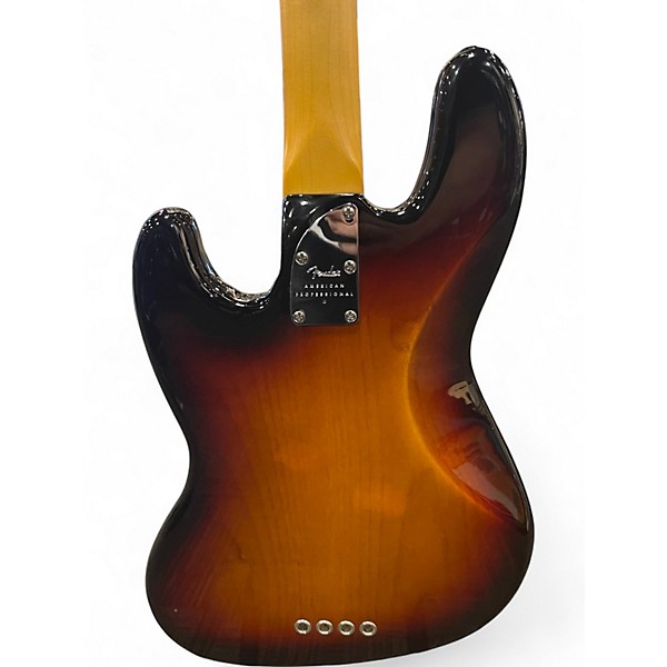 Used Fender AMERICAN PROFESS1ONAL JAZZ BASS 3 Color Sunburst Electric Bass Guitar