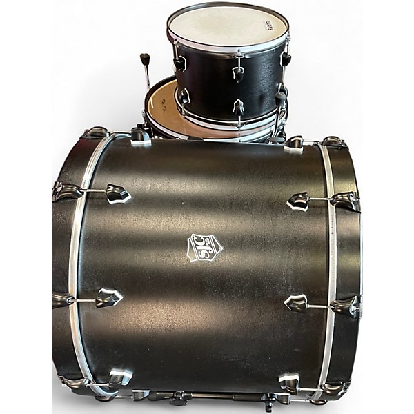 Used 2023 SJC Drums 3 Piece Maple Custom black Drum Kit
