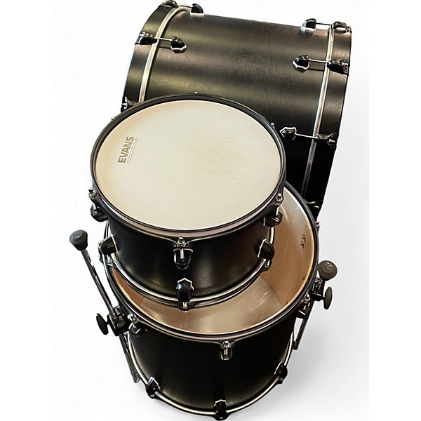 Used 2023 SJC Drums 3 Piece Maple Custom black Drum Kit
