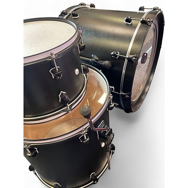 Used 2023 SJC Drums 3 Piece Maple Custom black Drum Kit
