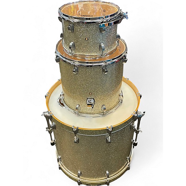 Used Ludwig 3 Piece Centennial Silver Sparkle Drum Kit