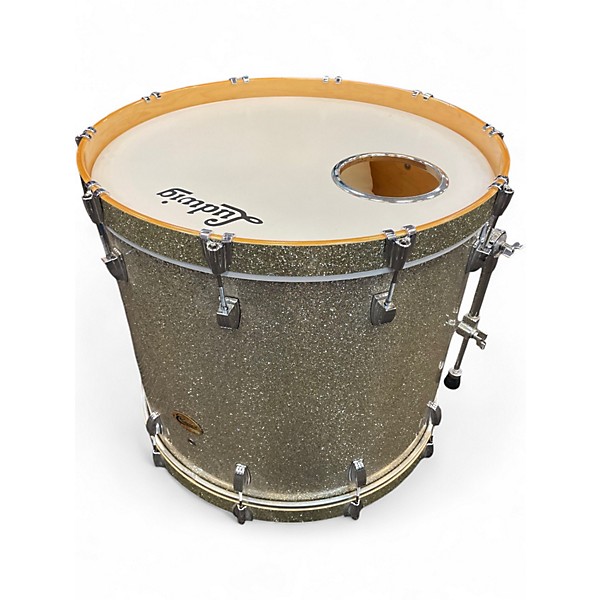 Used Ludwig 3 Piece Centennial Silver Sparkle Drum Kit
