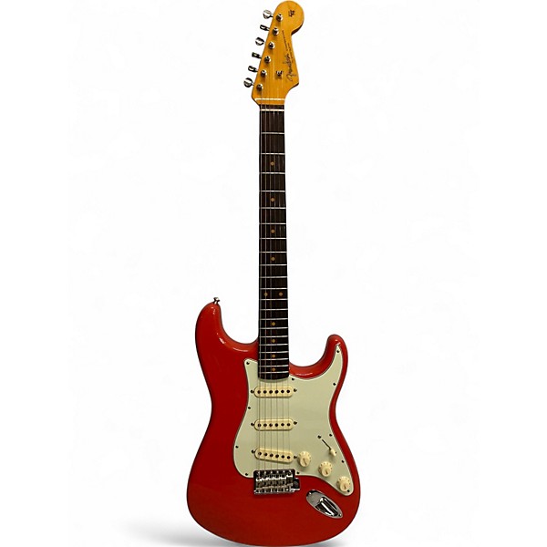 Used Fender American vintage II '61 Stratocaster Fiesta Red Solid Body Electric Guitar
