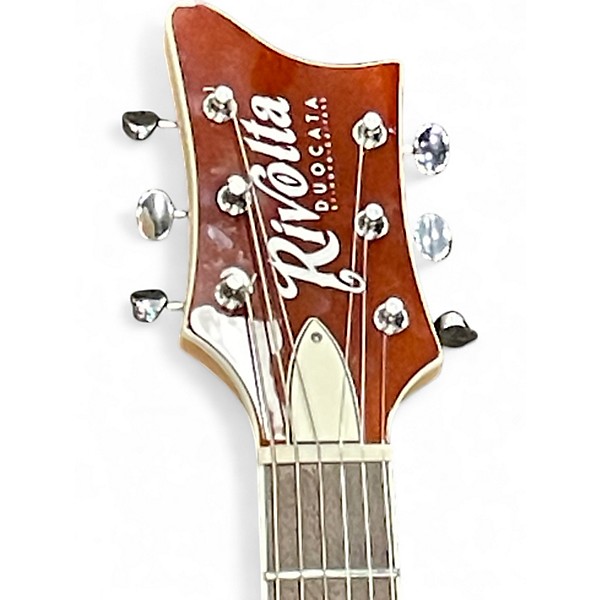 Used Rivolta Duocata Tobacco Burst Hollow Body Electric Guitar