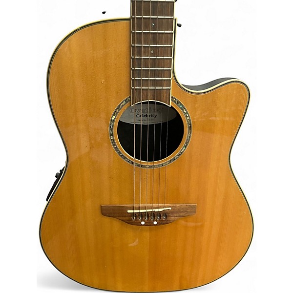 Used 2000s Ovation celebrity gc 057 Natural Acoustic Electric Guitar