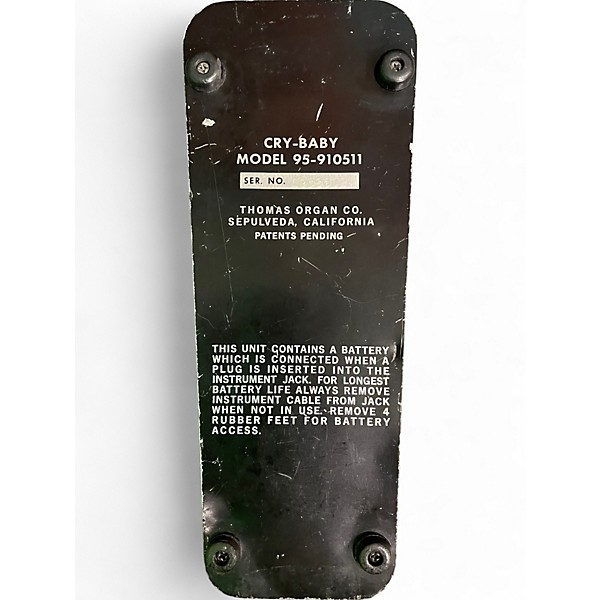 Used Dunlop 95-910511 WAH Effect Pedal