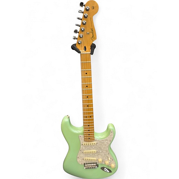 Used Fender Player Stratocaster Surf Green Solid Body Electric Guitar