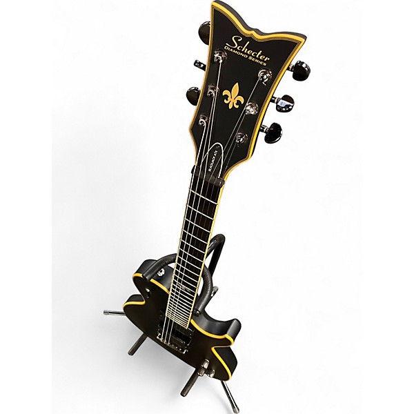 Used Schecter Guitar Research Blackjack ATX Black Solid Body Electric Guitar