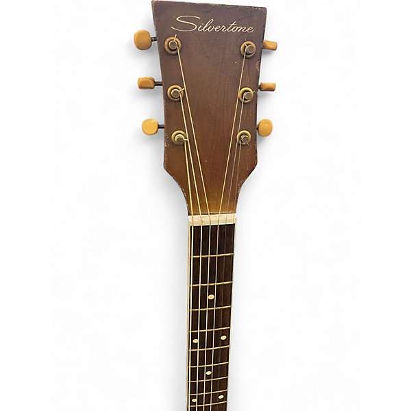 Used Silvertone N6 NATURAL BURST Acoustic Guitar