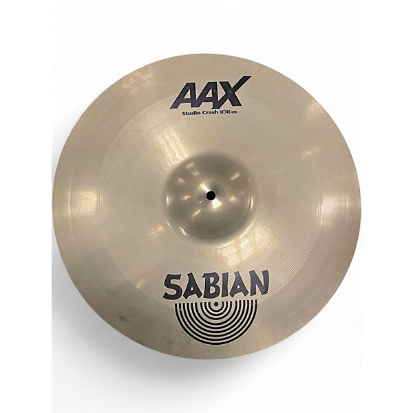 Used SABIAN 18in AAX Studio Crash Brilliant Cymbal