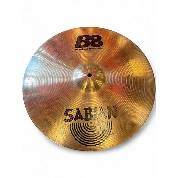 Used SABIAN 16in B8 Thin Crash Cymbal