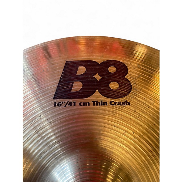 Used SABIAN 16in B8 Thin Crash Cymbal