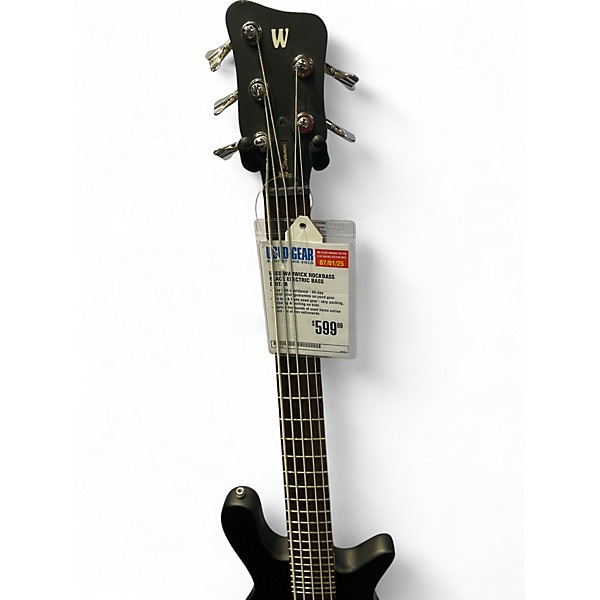 Used Warwick ROCKBASS Black Electric Bass Guitar