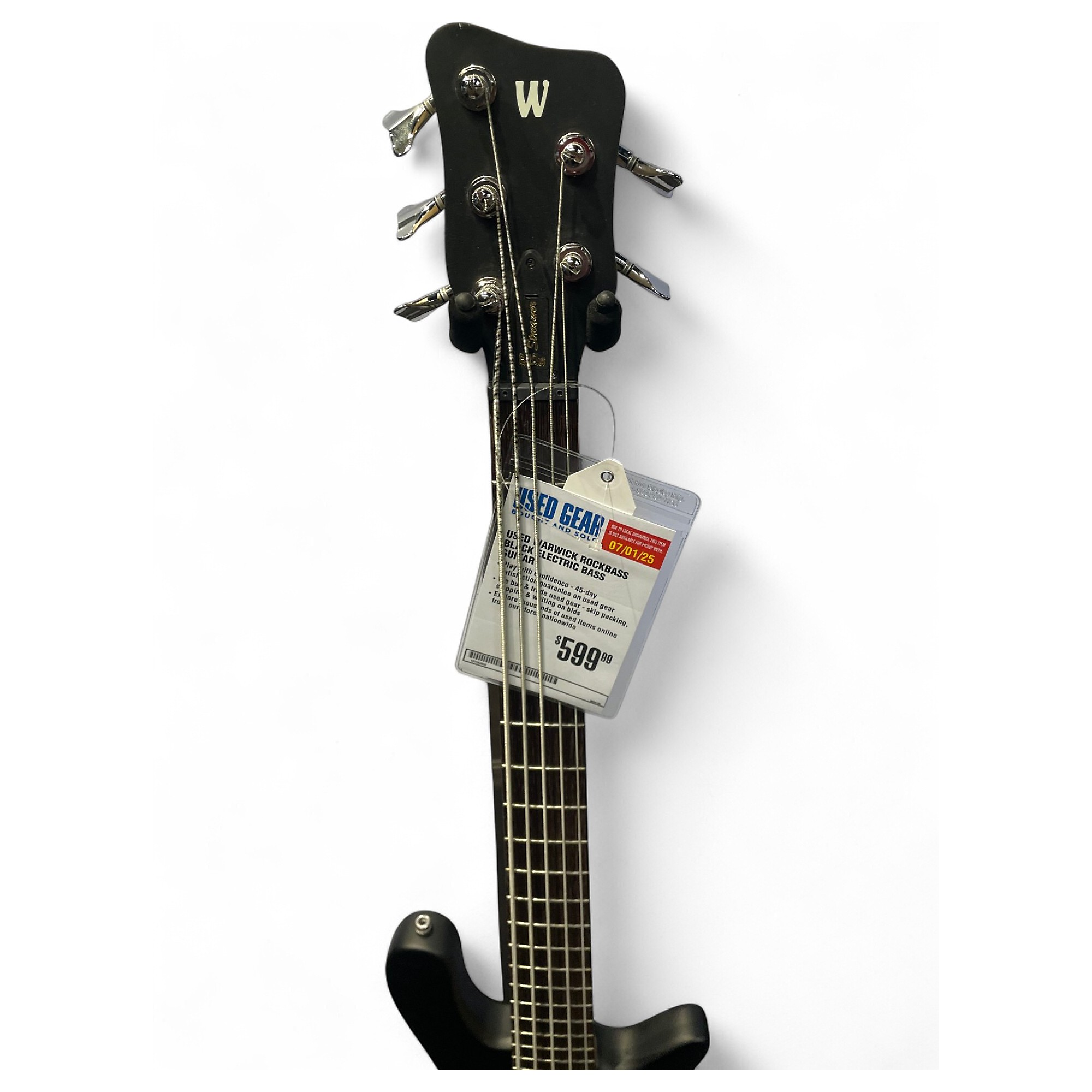 Used Warwick ROCKBASS Black Electric Bass Guitar Black