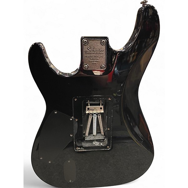 Used Schecter Guitar Research C1 Custom FR Black Solid Body Electric Guitar