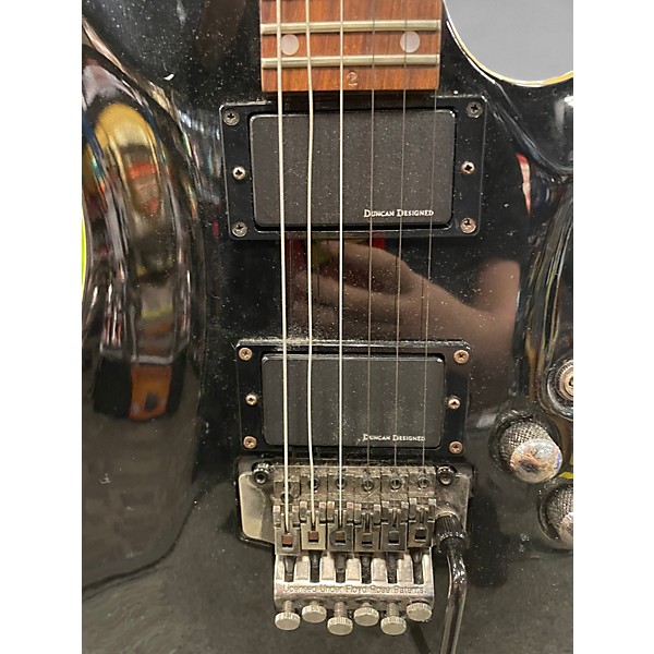 Used Schecter Guitar Research C1 Custom FR Black Solid Body Electric Guitar