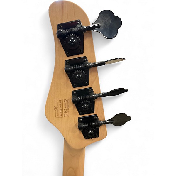 Used Schecter Guitar Research Diamond series P4 wHITE Electric Bass Guitar