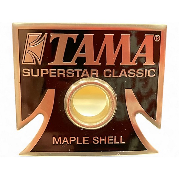 Used TAMA 14X5 superstar classic maple snare blue sparkle Drum