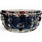 Used TAMA 14X5 superstar classic maple snare blue sparkle Drum
