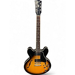 Used 2022 Gibson ES335 Sunburst Hollow Body Electric Guitar