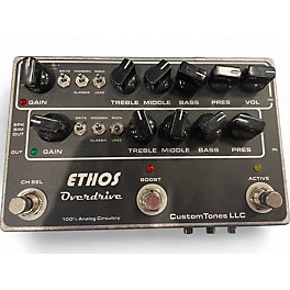 Used Custom Tones ETHOS OVERDRIVE W/ MODS Effect Pedal