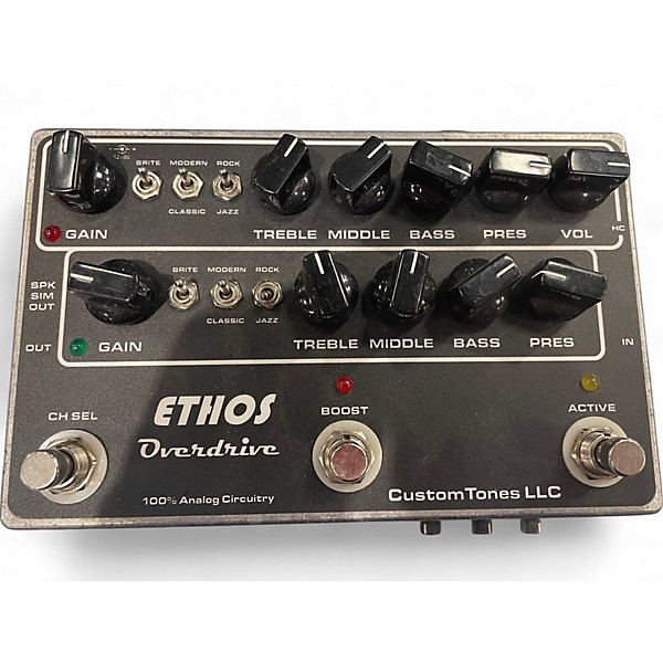 Used Custom Tones ETHOS OVERDRIVE W/ MODS Effect Pedal